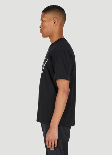 Prada 로고 그래픽 티셔츠 블랙 pra0148026