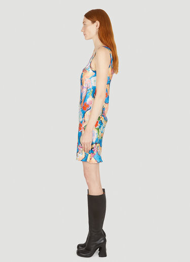 Marni Floral Print Dress Blue mni0251002