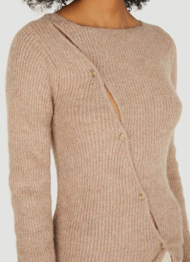 La Maille Pau Cardigan Jacquemus La Maille Pau Cardigan Beige jac0250114