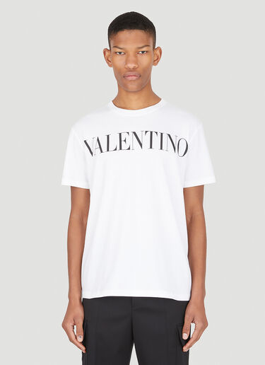 Valentino Logo Print T-Shirt White val0147009