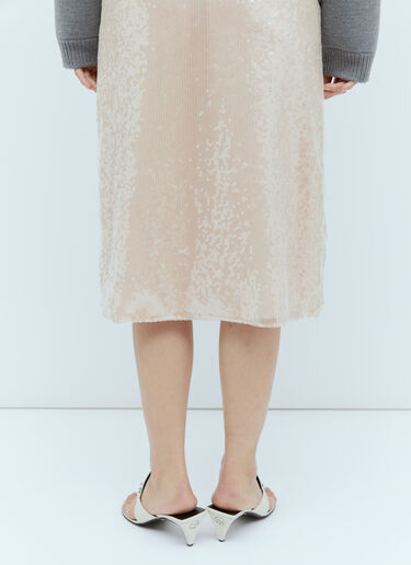 Gucci Sequin-Embroidered Tulle Skirt Pink guc0254017