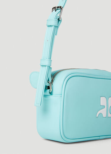 Courrèges Logo Baguette Shoulder Bag Light Blue cou0251021