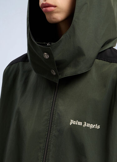 Track Windbreaker Jacket Palm Angels Track Windbreaker Jacket Green pma0262115