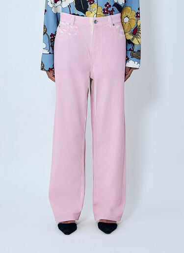 Marni Denim Pants Pink mni0263005