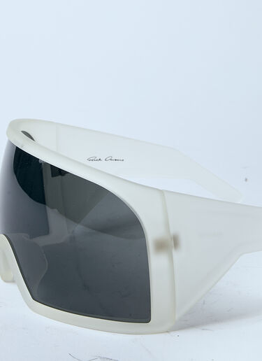 Rick Owens Kriester Sunglasses White ric0359004