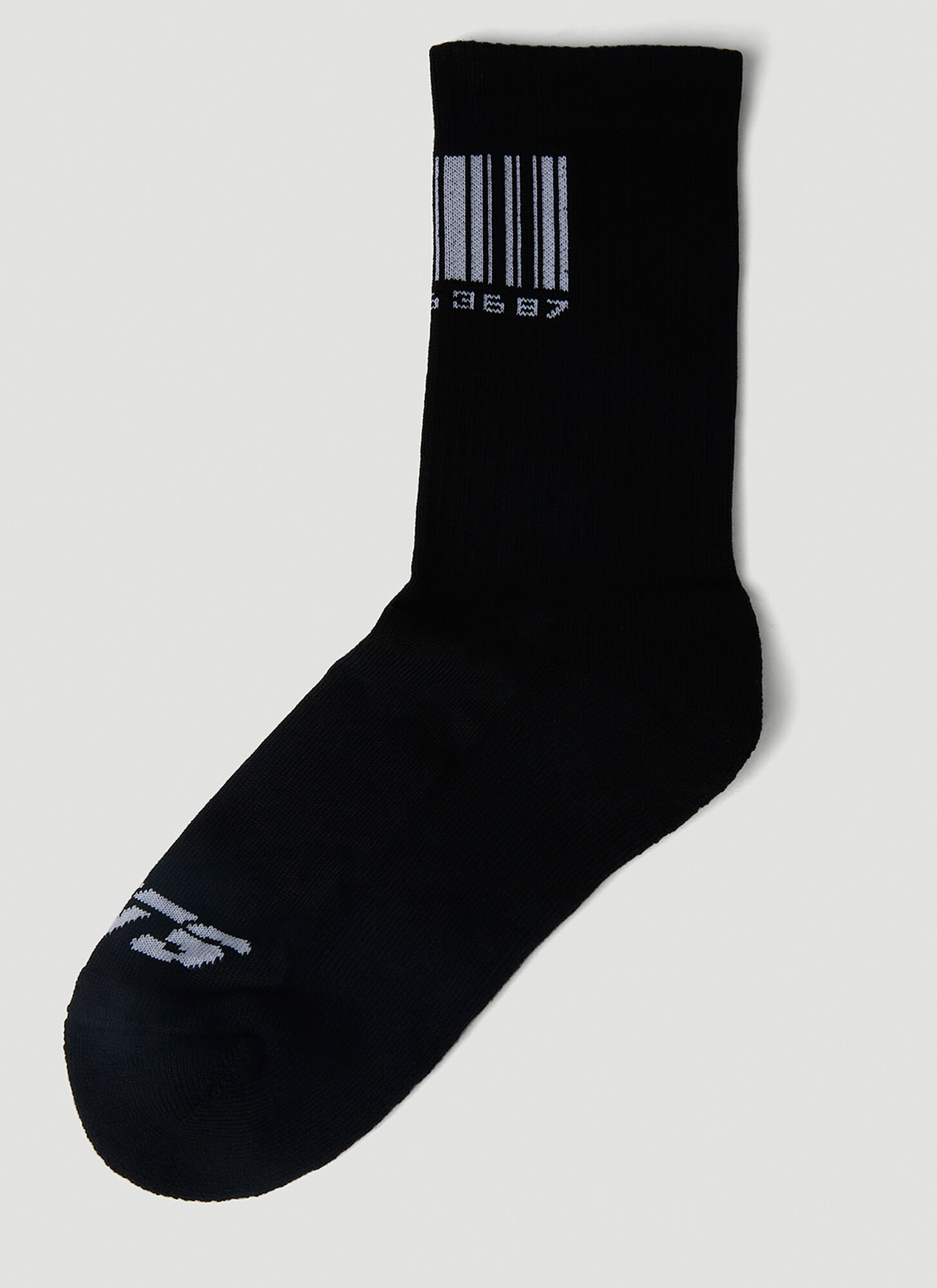 Shop Vtmnts Barcode Socks In Black
