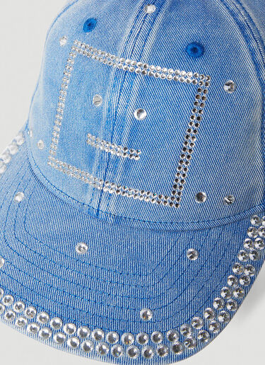 Acne Studios 方脸贴饰棒球帽 蓝色 acn0353015