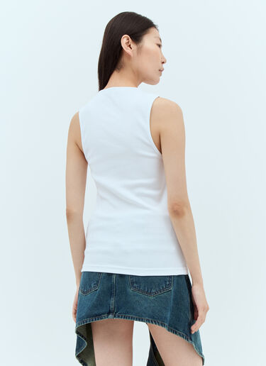 JW Anderson Anchor Embroidery Tank Top White jwa0257013