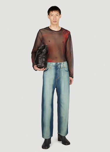Eckhaus Latta 배기 진 블루 eck0351004