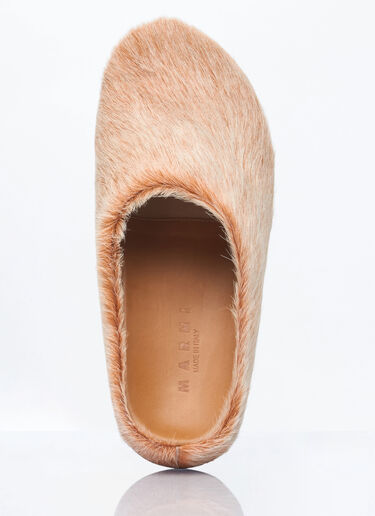 Marni Fussbett Sabot Mules Beige mni0159008