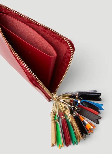 Comme des Garçons Wallet Zipper Pull Wallet Red cdw0351025