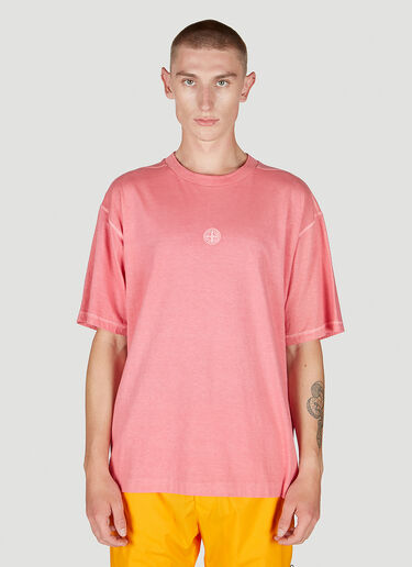 Compass Embroidery T-Shirt Stone Island Compass Embroidery T-Shirt Pink sto0152073