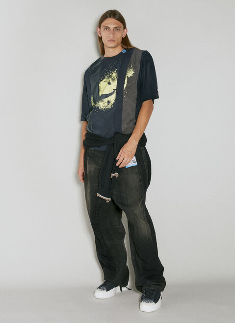 Maison Mihara Yasuhiro グラフィックプリントTシャツ イエロー mmy0154007