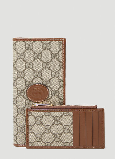 Gucci Interlocking G Long Wallet Beige guc0153103