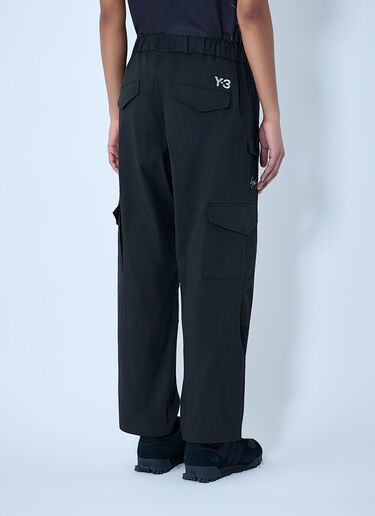 Y-3 MERCEDES Cargo Trousers with Utility Detailing Black yyy0364070