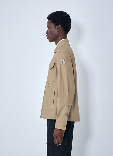 Moncler Cotton Zip Jacket Beige mon0164017