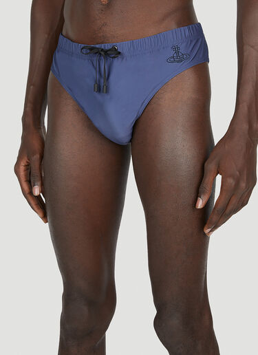 Vivienne Westwood Orb Swim Briefs Navy vvw0152003