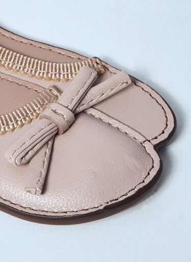 Miu Miu Miu Ballet Leather Keychain Pink miu0259047