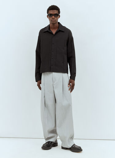 Jacquemus La Chemise Corto Shirt Black jac0158004