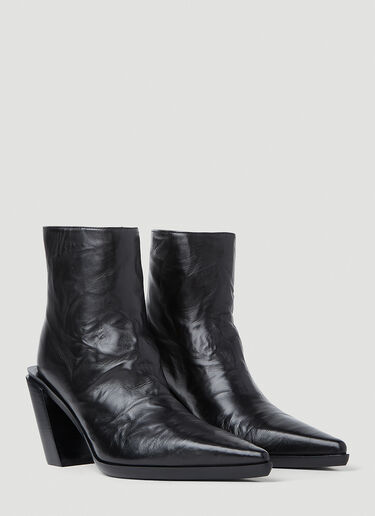 Ann Demeulemeester Florentine Heeled Ankle Boots Black ann0252015