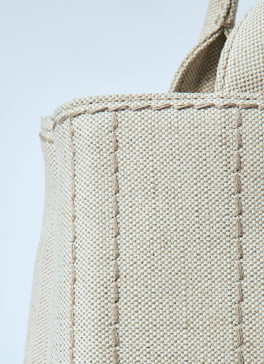 Prada Small Canvas Tote Beige pra0260037