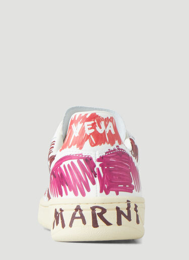 Marni x Veja ロートップスクリブルスニーカー マルチカラー mnv0248002