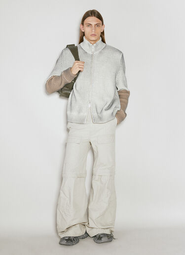 Balenciaga Flared Cargo Pants Beige bal0154007