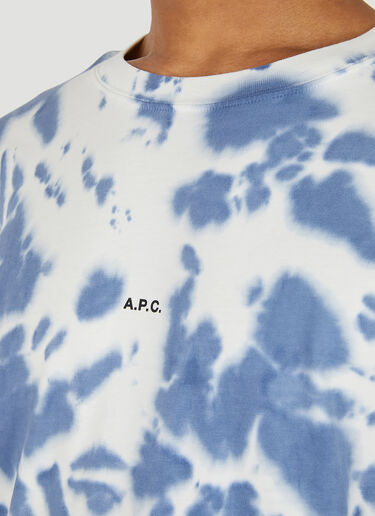 A.P.C. Adrien Tie Dye T-Shirt Blue apc0148009