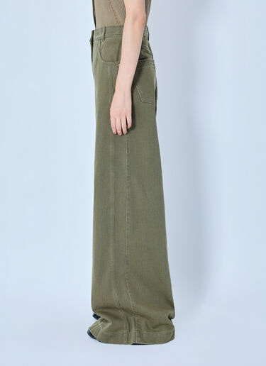 LN-CC® - Max Mara: Wide-Leg Trousers - Green Max Mara Wide-Leg Trousers Green max0265031