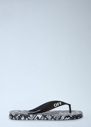 Off-White Off Stamp Flip Flops White ofw0162011