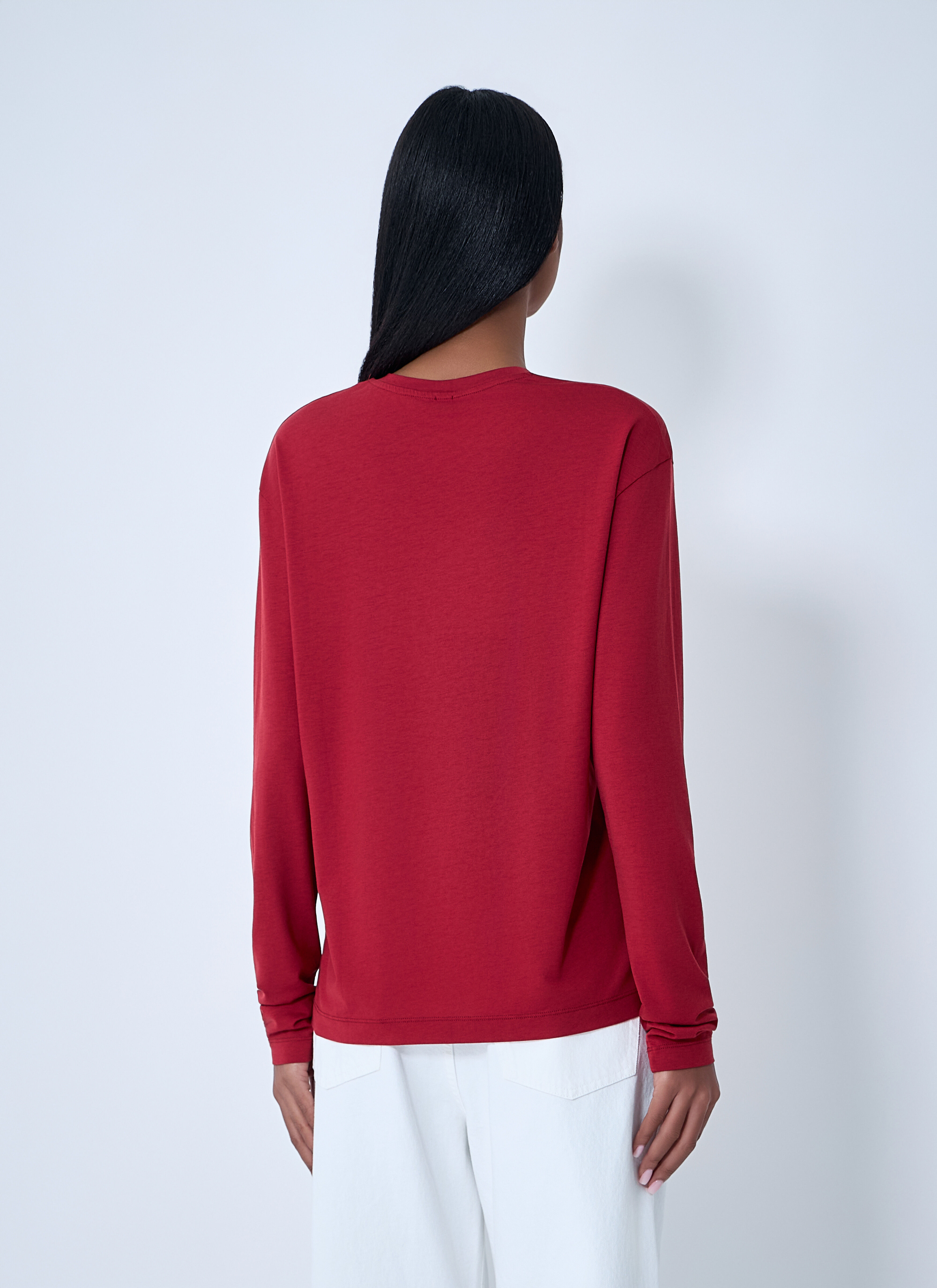 TOTEME Women's' Classic Long-Sleeve Top in Coral | LN-CC®