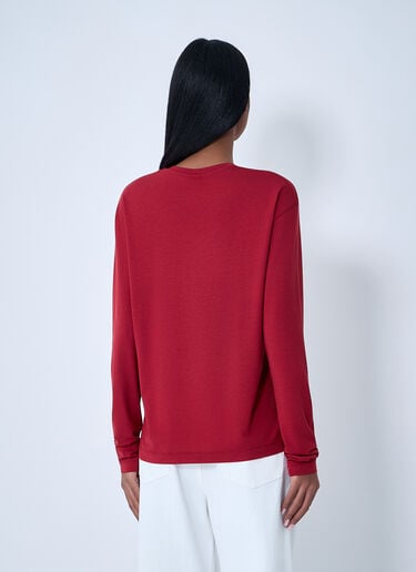 TOTEME Classic Long-Sleeve Top Coral tot0263032