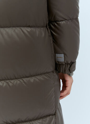 Long Quilted Parka Coat Max Mara Long Quilted Parka Coat Dark Green max0254091