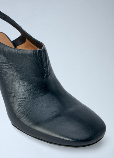 LN-CC® - Capasa Milano: Leather Slingback Mules - Black Capasa Milano Leather Slingback Mules Black cps0266008