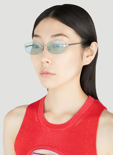 Acne Studios Rimless Tinted Glasses Blue acn0253004