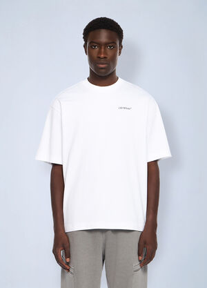 Off-White Half Arrow Skate Logo T-Shirt White ofw0162058