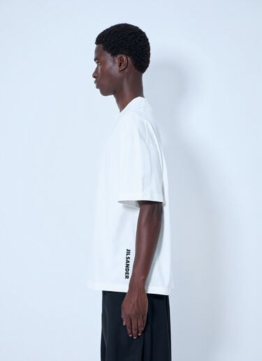 LN-CC® - Jil Sander: Cotton Jersey Crewneck T-Shirt - White Jil Sander Cotton Jersey Crewneck T-Shirt White jil0165005