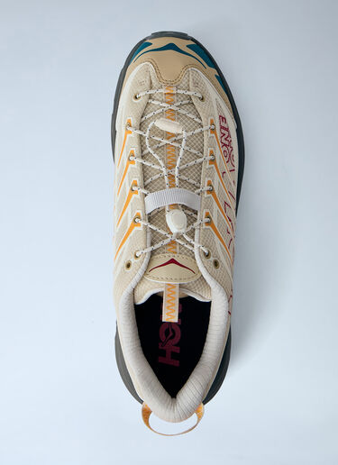 HOKA Mafate Three2 Wordmark Sneakers Cream hok0364011