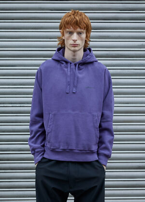 Massimo Osti Studio Logo Hooded Sweatshirt Purple mao0158035
