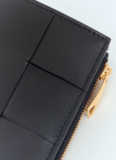 Small Cassette Bi-Fold Zip Wallet Bottega Veneta Small Cassette Bi-Fold Zip Wallet Black bov0257027