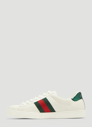 Gucci Ace Bee Embroidered Sneakers White guc0129025