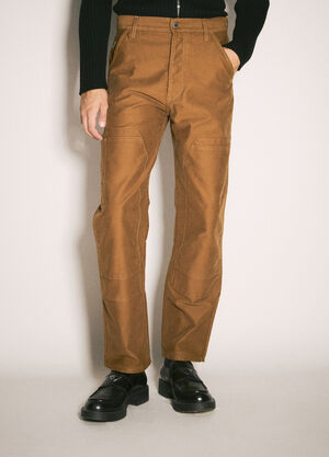 Prada Moleskin Cargo Pants Brown pra0158004
