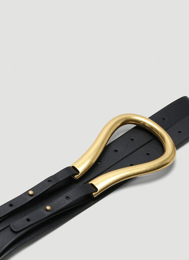 Bottega Veneta Double-Strap Belt Black bov0243084
