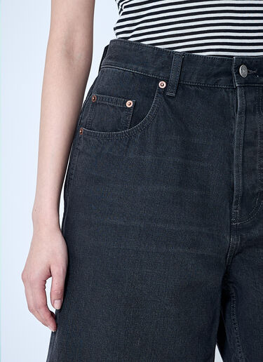 Saint Laurent Denim Shorts Black sla0260072