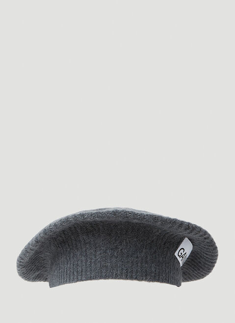 Max Mara Logo Patch Beret Beige max0254085