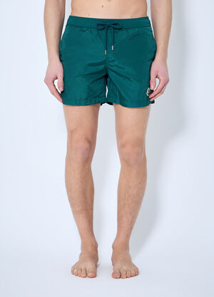 Moncler Logo Patch Swim Shorts Navy mon0159012