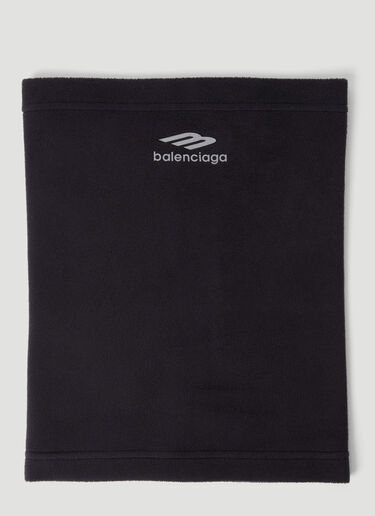 Balenciaga ロゴプリント チューブスカーフ ブラック bal0255105