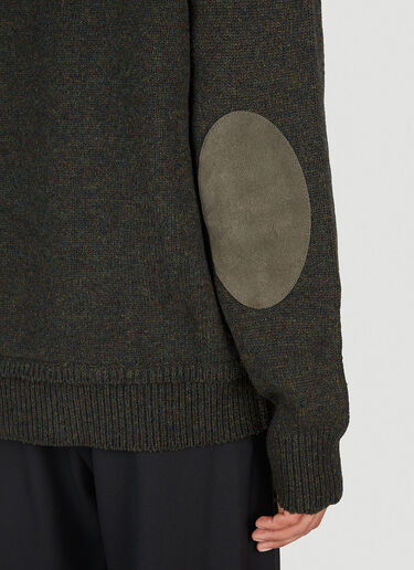 Maison Margiela Elbow Patch Sweater Green mla0153015