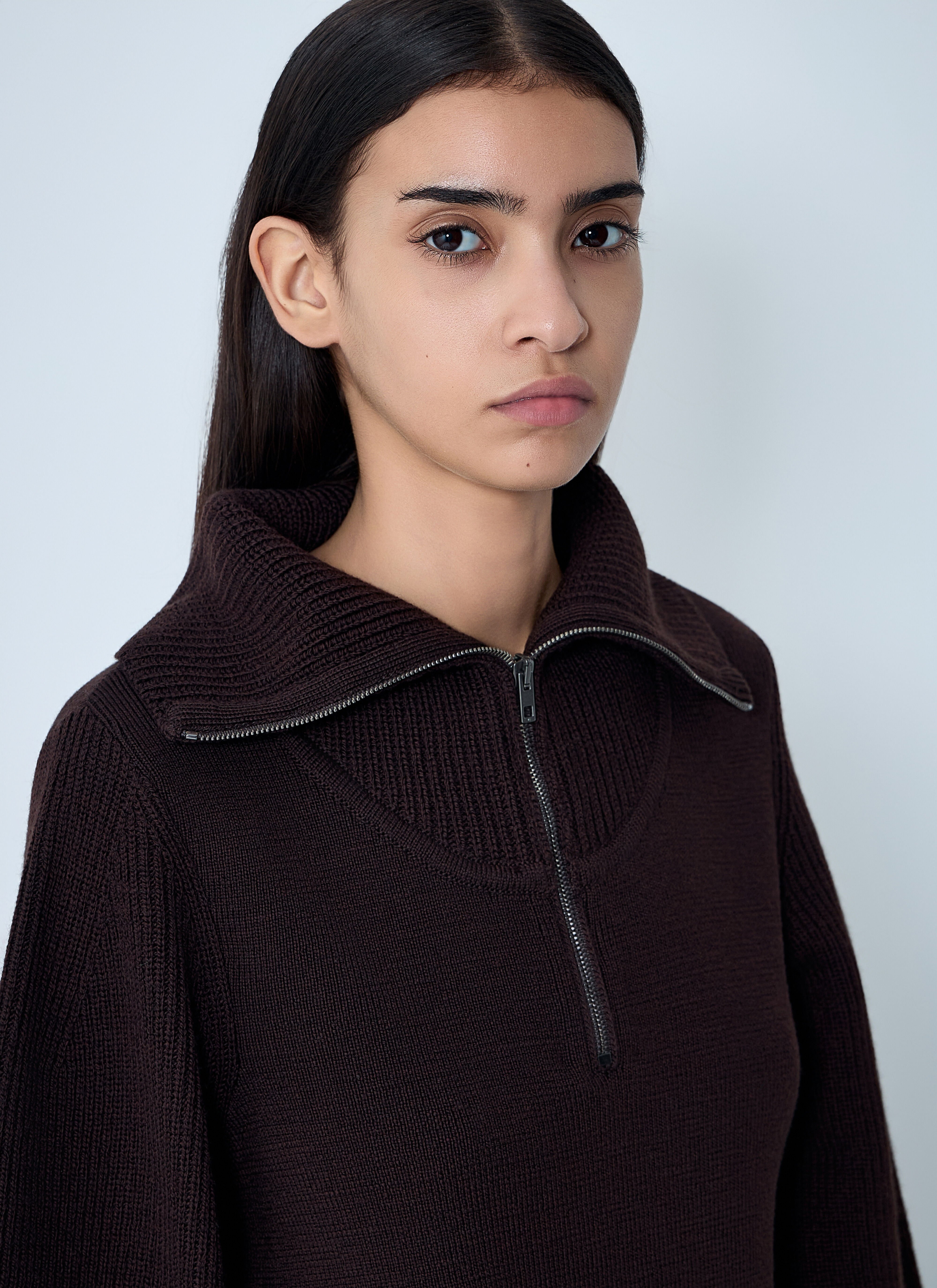 Lemaire Women's' Zip-Up Sweateshirt in Purple | LN-CC®