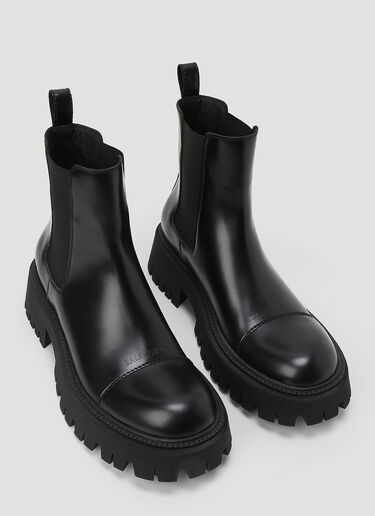 Balenciaga Tractor Boots Black bal0143045